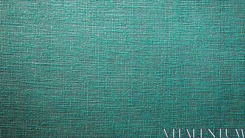 Emerald woven tapestry of textured teal threads in close view.