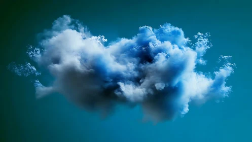 Floating storm puff of blue dream-soaked vapor.