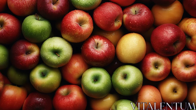 Glossy orchard jewels huddle in a tight, color-splashed crowd