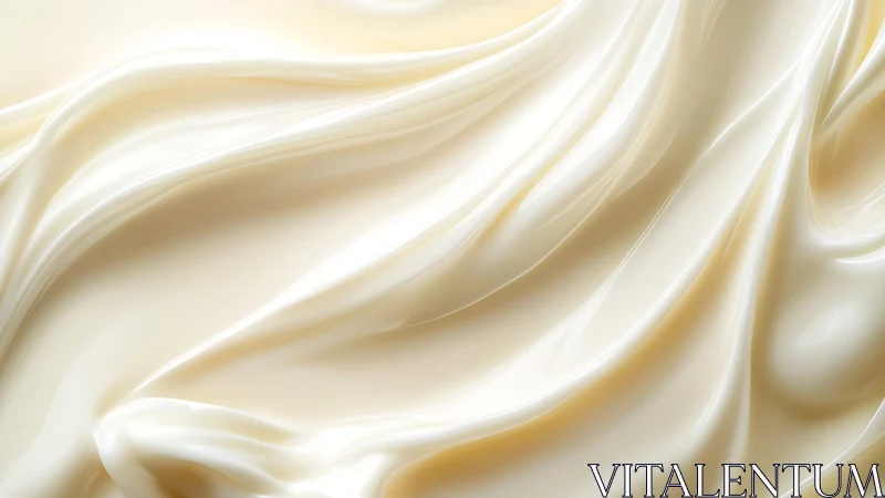 Smooth Creamy Texture in Abstract Soft Focus, Minimalist Style.