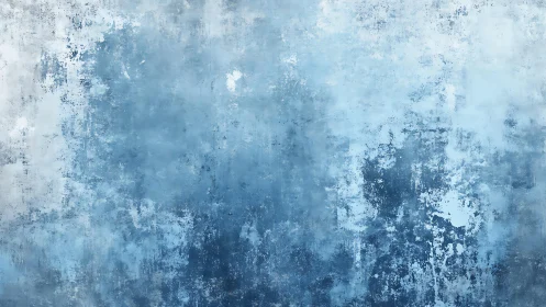 Textured blue abstract wall background with weathered paint effect.