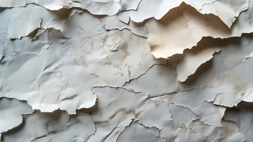 Distressed layered paint texture with peeling plaster relief.