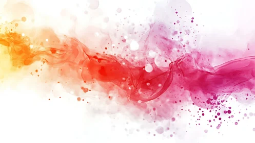 Colored fluid ink plume forms a horizontal gradient band