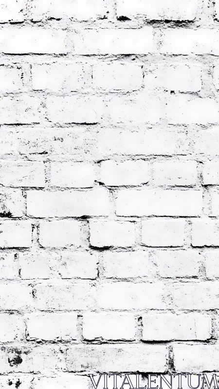 Whispering white brick wall with bold monochrome grit. Period.