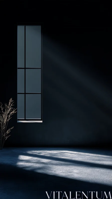 Morning hush through a tall window in a quiet room.