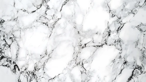 Soft white marble surface glows with gentle gray veining