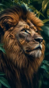 Jungle monarch in amber light, quietly rewriting dusk.