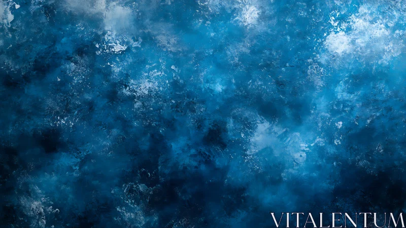 Deep blue abstract texture evokes shifting ocean mist.