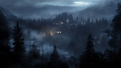 Neuschwanstein Castle Shrouded in Alpine Mist.