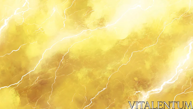 Yellow abstract background with branching light streak lines.