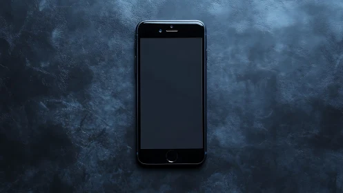 Obsidian Phone Emerges from Storm: Minimalist Digital Solitude.