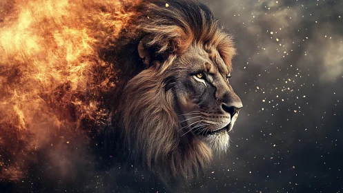 Thermodynamic lion portrait in particulate combustion field.