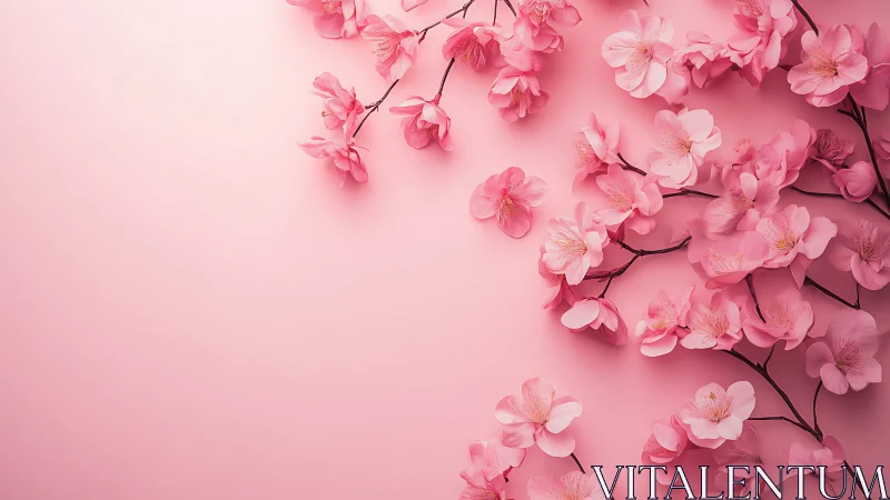 Pink Blossoms Dancing Across a Dreamy Canvas.