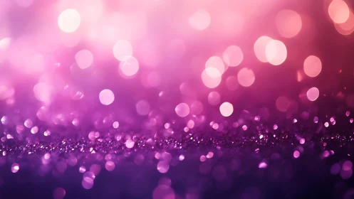 Vibrant Pink and Purple Glitter Bokeh Abstract Background Image.