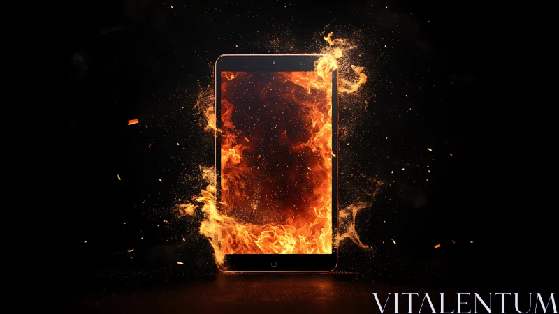 Thermogenic Display Device Engulfed in Pyrolysis Event.