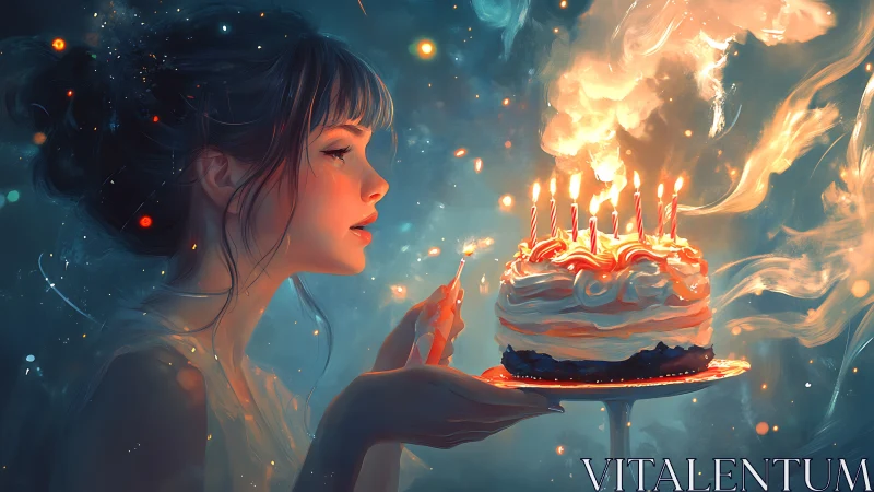 Luminary Whispers: Candles Ignite Celestial Daydreams.