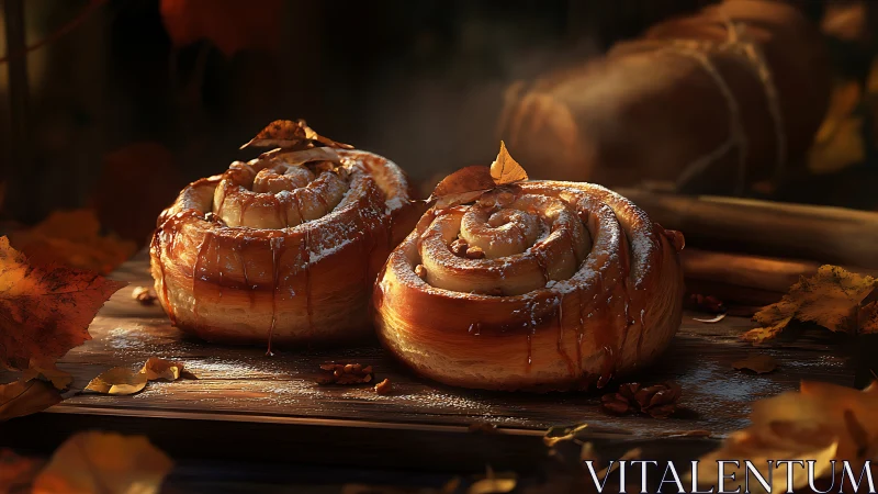 Warm Cinnamon Rolls Fresh from the Oven