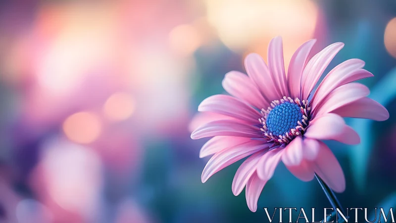 Pink Gerbera Dreams: Soft Focus Botanical Bloom.