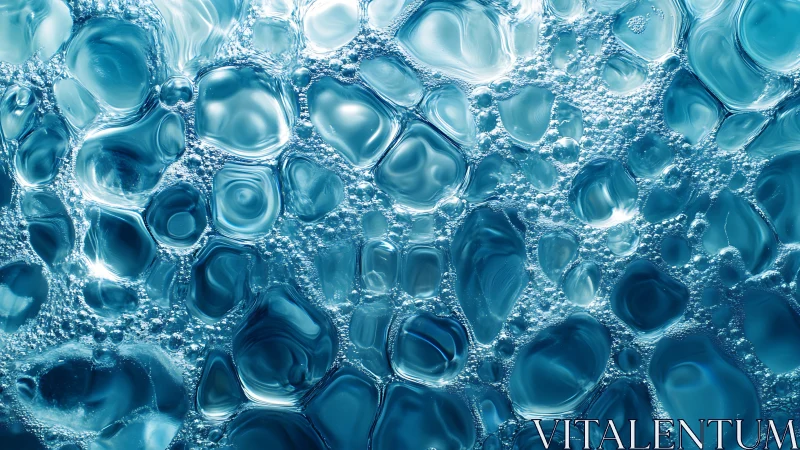 Liquid lantern cells in shimmering frosted turquoise hush.