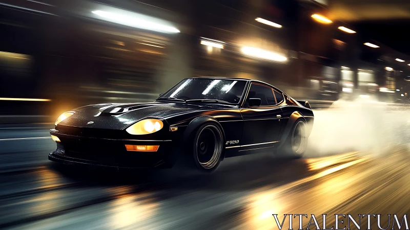 Midnight drift legend slicing neon-soaked city streets.