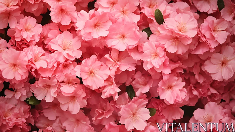 Blushing abundance erupts across petaled landscape