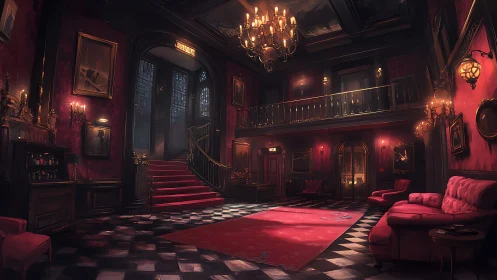 Gilded Midnight Lobby Where Red Velvet Keeps Secrets.