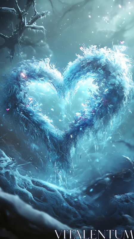 Frozen Heart Glows with Ethereal Magic.