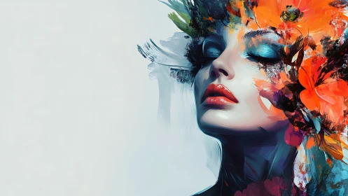 Dreamy floral muse in vivid color and gentle quiet.