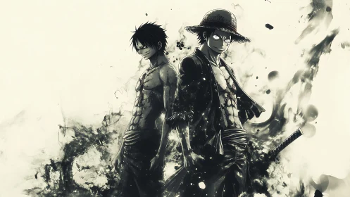 Twin stormborn pirates carve power from swirling inkfire