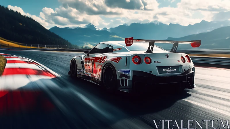 Turbocharged thunderstorm carves light through mountain bends