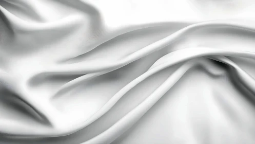 White fabric folds with smooth flowing draped texture.