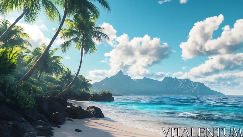 Tropical Paradise: Where Mountains Meet Crystal Waters