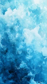 Cryogenic aqua texture with layered translucent ice fields