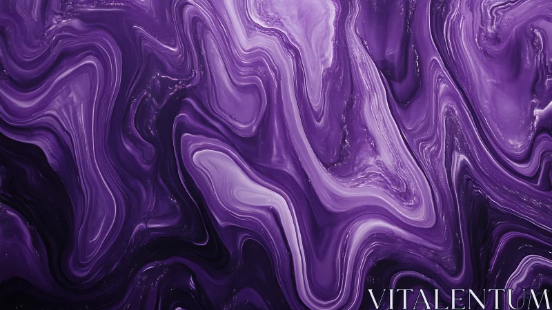 Purple fluid marble texture with layered flowing curves.