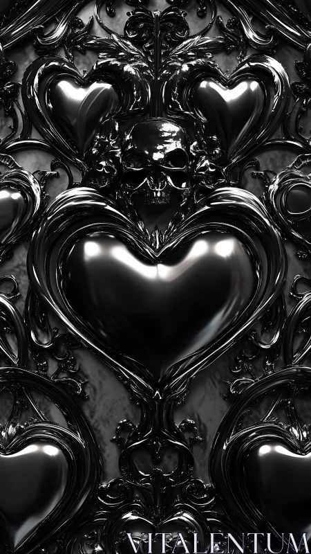 Ornate Black Hearts: Baroque Luxury and Romantic Depth