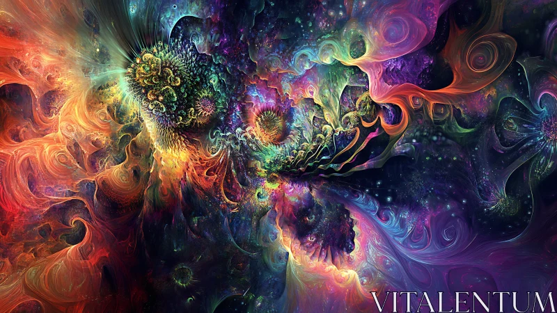 Cosmic rainbow swirls welcoming you into a dreamy galaxy.