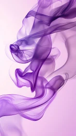 Chromatic violet vapor dynamics in translucent fluid ribbons.