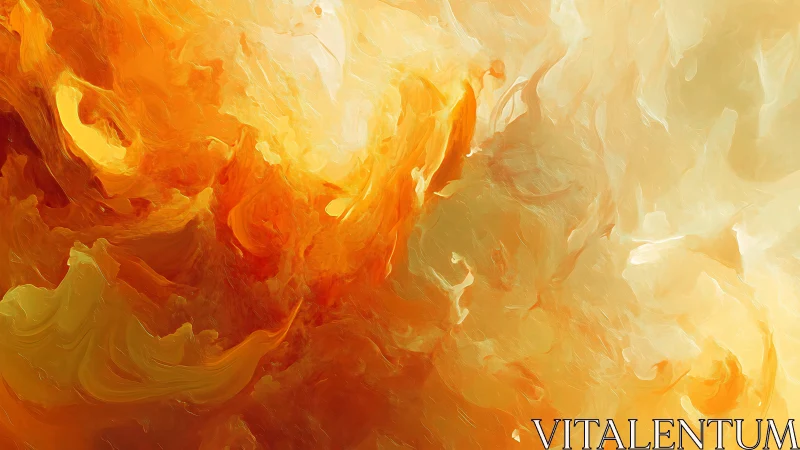 Solar rivers swirl upward in molten saffron and pale fire