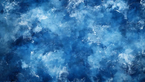 Soft drifting blues like clouds across a midnight sea.