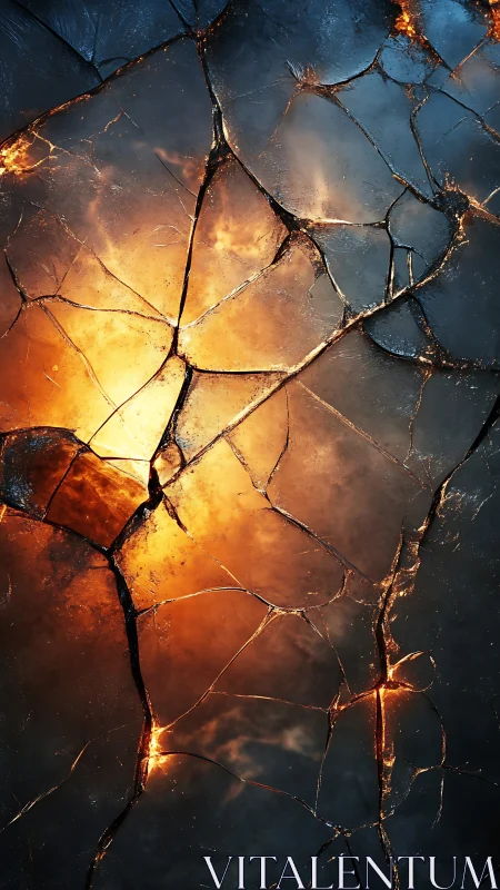 Shattered frost windows cradle a secret volcanic sunrise