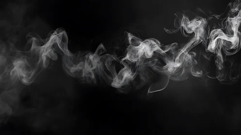 Ghostwritten wisps of smoke curling through midnight hush.