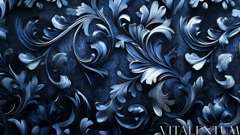 Nocturne arabesques curl like moonlit waves in motion