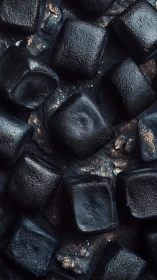 Obsidian Cubes Dance Under Twilight Luminescence