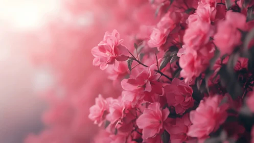 Pink Petals Bloom in Soft Focus Romance.