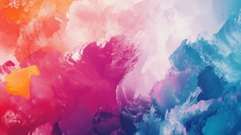 Multicolor abstract gradient with textured brush strokes.