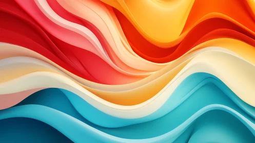 Layered multicolor abstract waves in smooth gradients.
