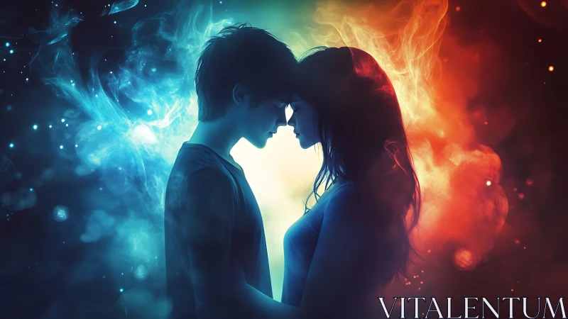 Dual-Silhouette Bilateral Energy Polarization Through Chromatic Opposition.