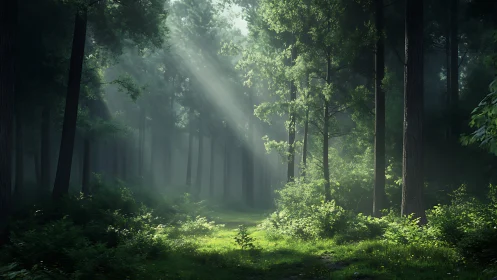 Misty Forest Pathways of Wonder.