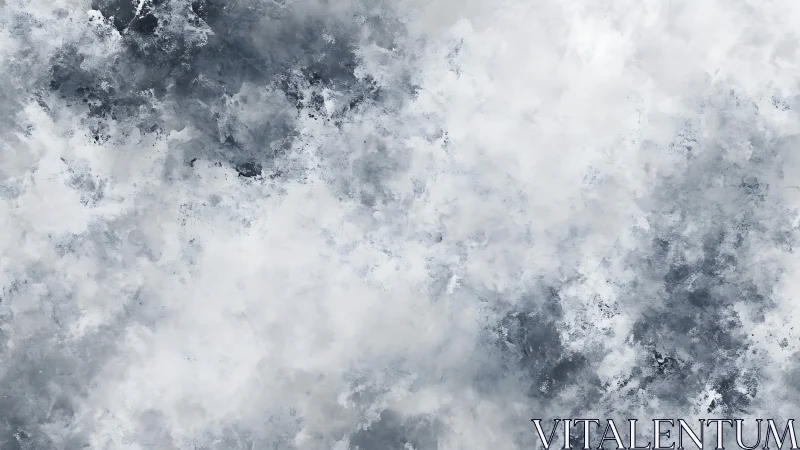 Monochrome cloudlike texture forms diffuse abstract field