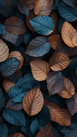 Midnight copper leaves trading secrets in dusky blues.